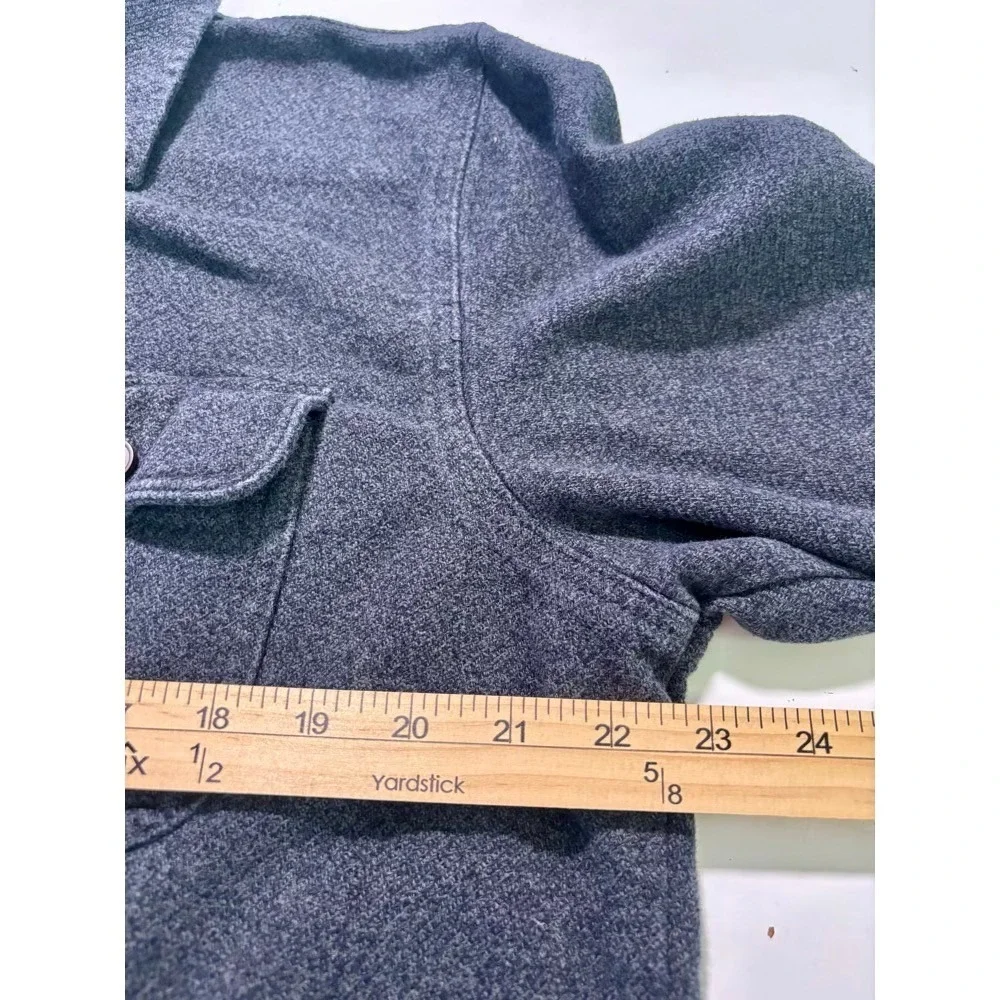 Grayers Shirt Jacket Mens XL Gray Cotton Flannel Shacket Outdoor Heritage Rugged